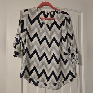 Chevron Patterned Women's Top